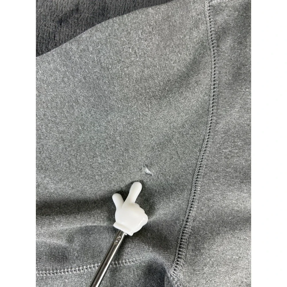 Nike Therma-Fit Pullover Hoodie‎ Gray Black Swoosh Graphic Men's Medium
